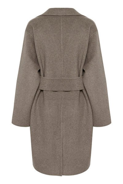 YillaIW Coat Sandy Grey Melange - 30110609 Thumbnail