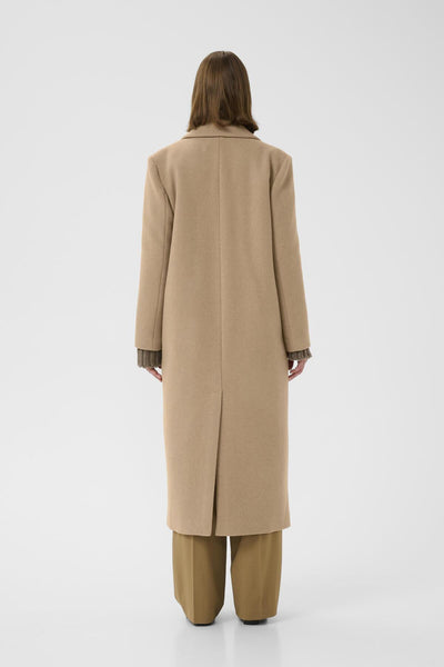 YunahIW Long Coat Tobacco Brown - 30110610 Thumbnail