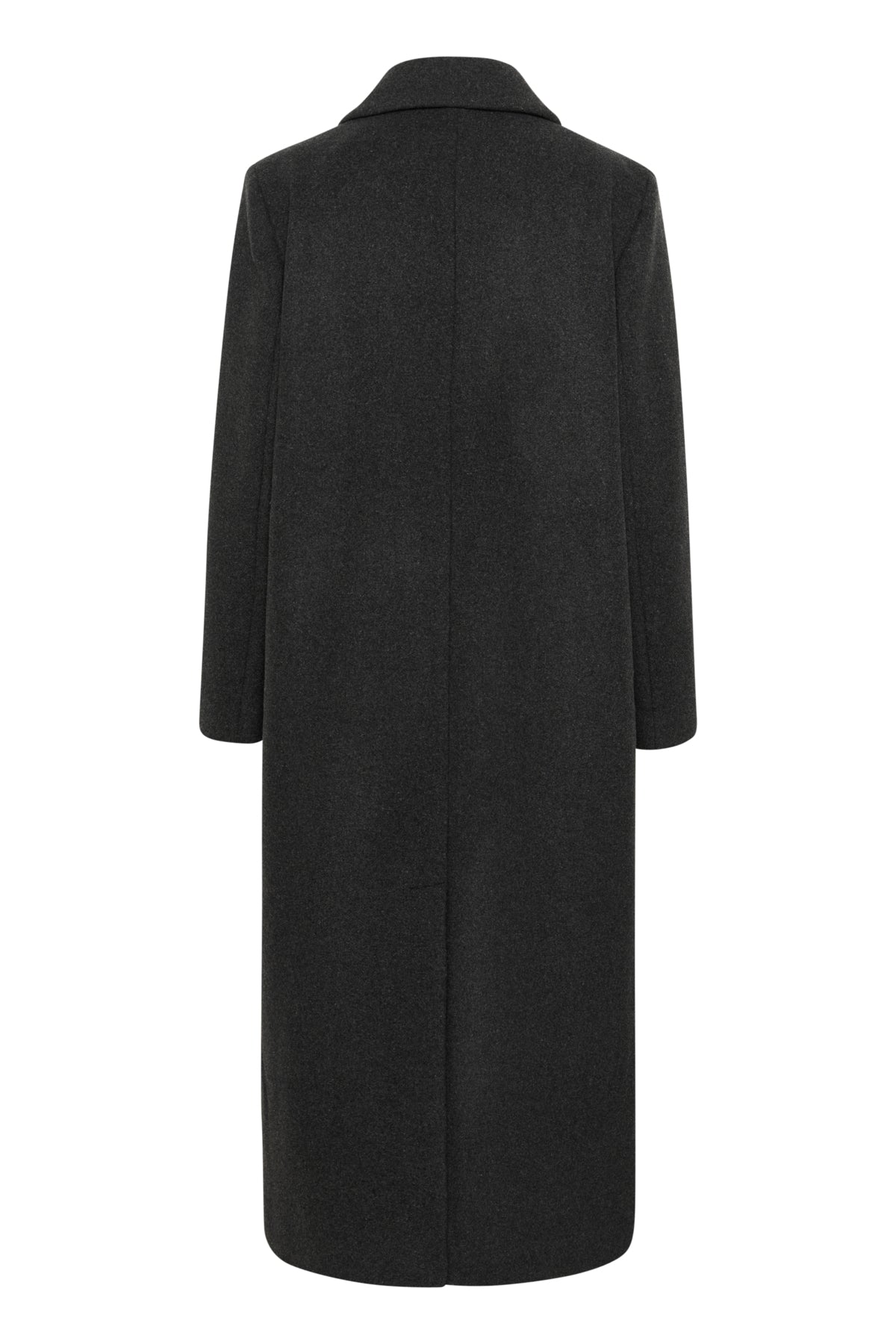 YunahIW Long Coat Dark grey melange - 30110610