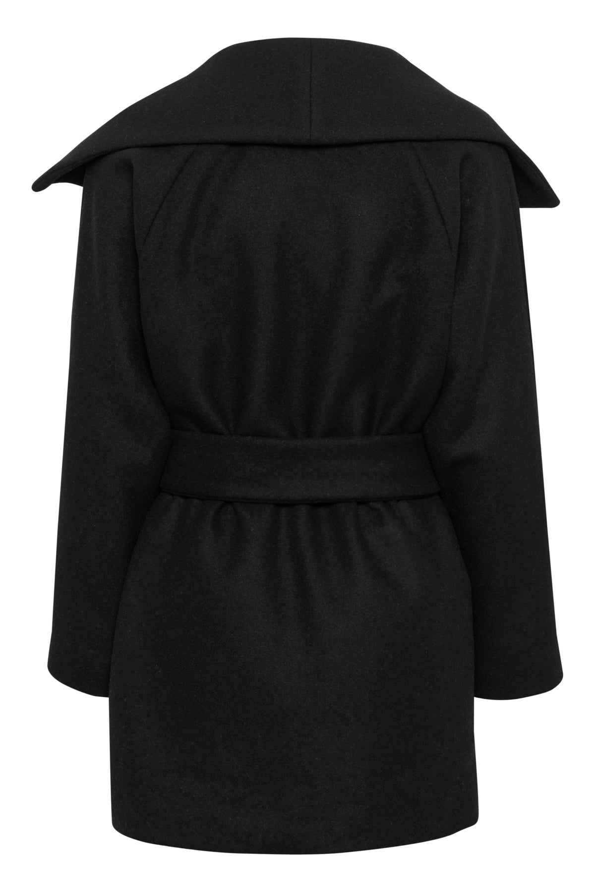 YunahIW Collar Coat Black - 30110611
