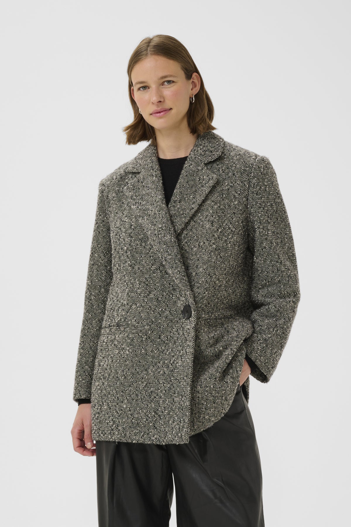 YashaIW Blazer Coat Black / White - 30110612