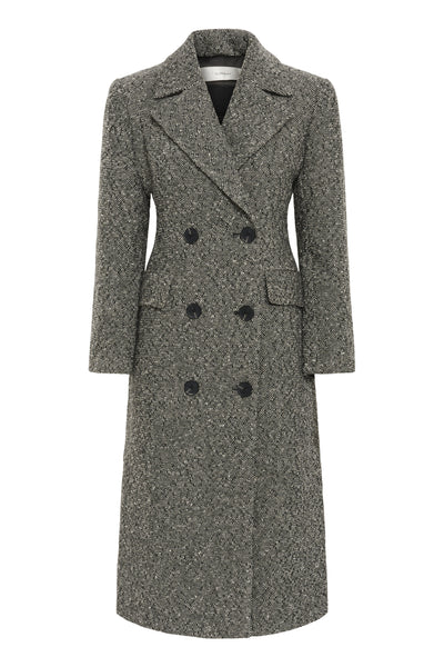 YashaIW Lapel Coat Black / White - 30110613 Thumbnail