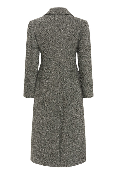 YashaIW Lapel Coat Black / White - 30110613 Thumbnail