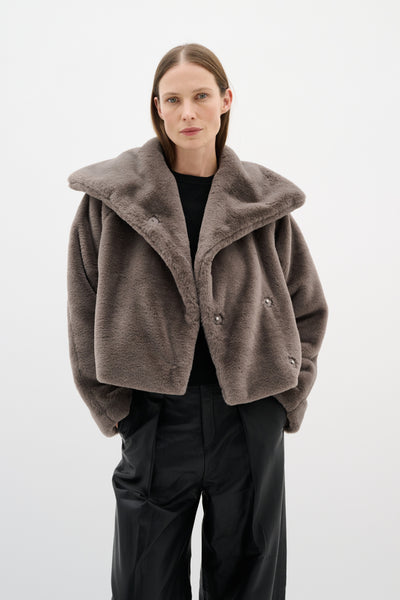 YoboIW Coat Sandy Grey - 30110616 Thumbnail