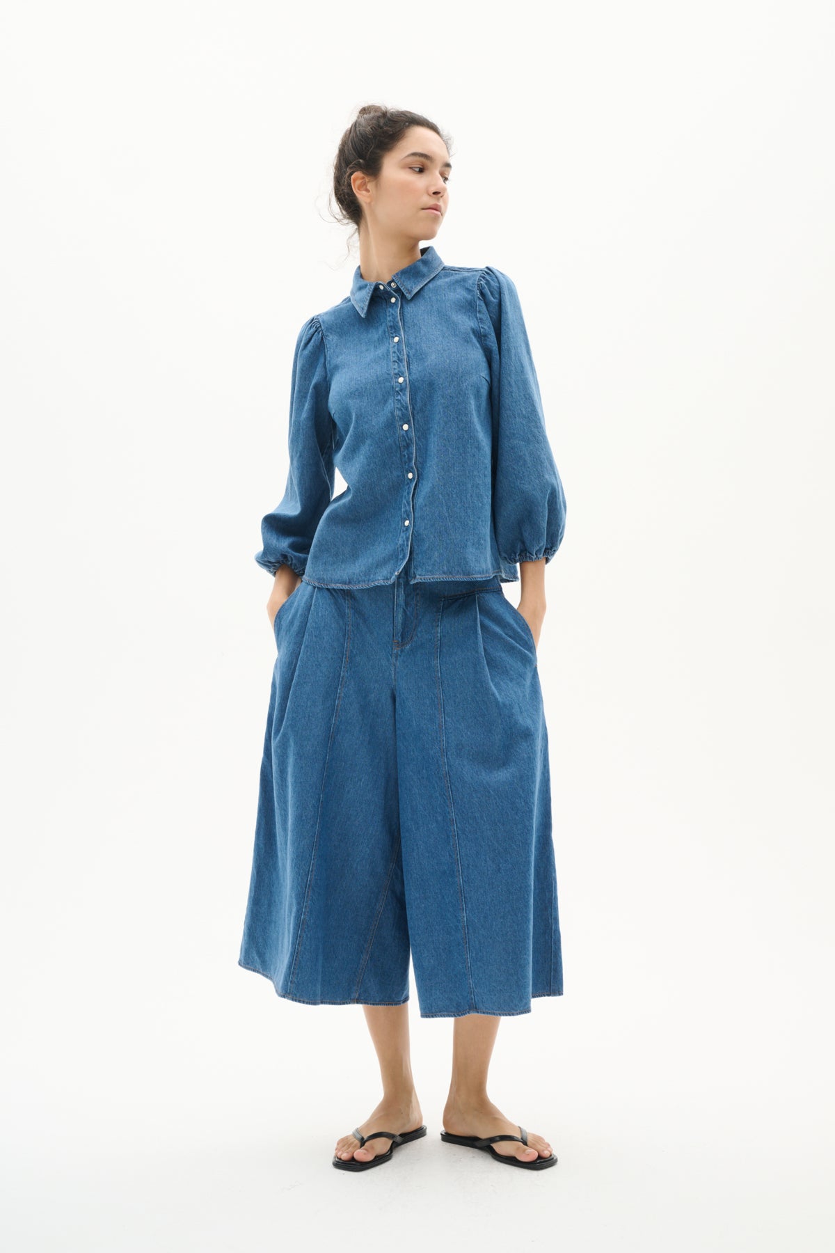 BallarizIW Culotte Blue Denim - 30110628