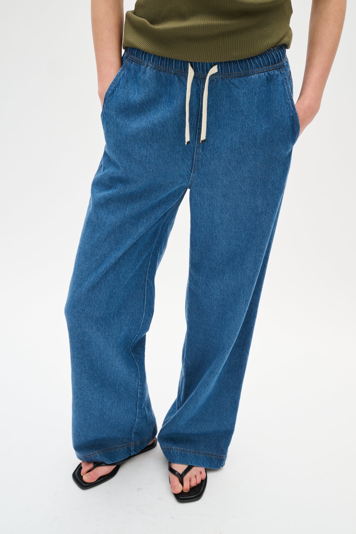 BallarizIW Pants Blue Denim - 30110629
