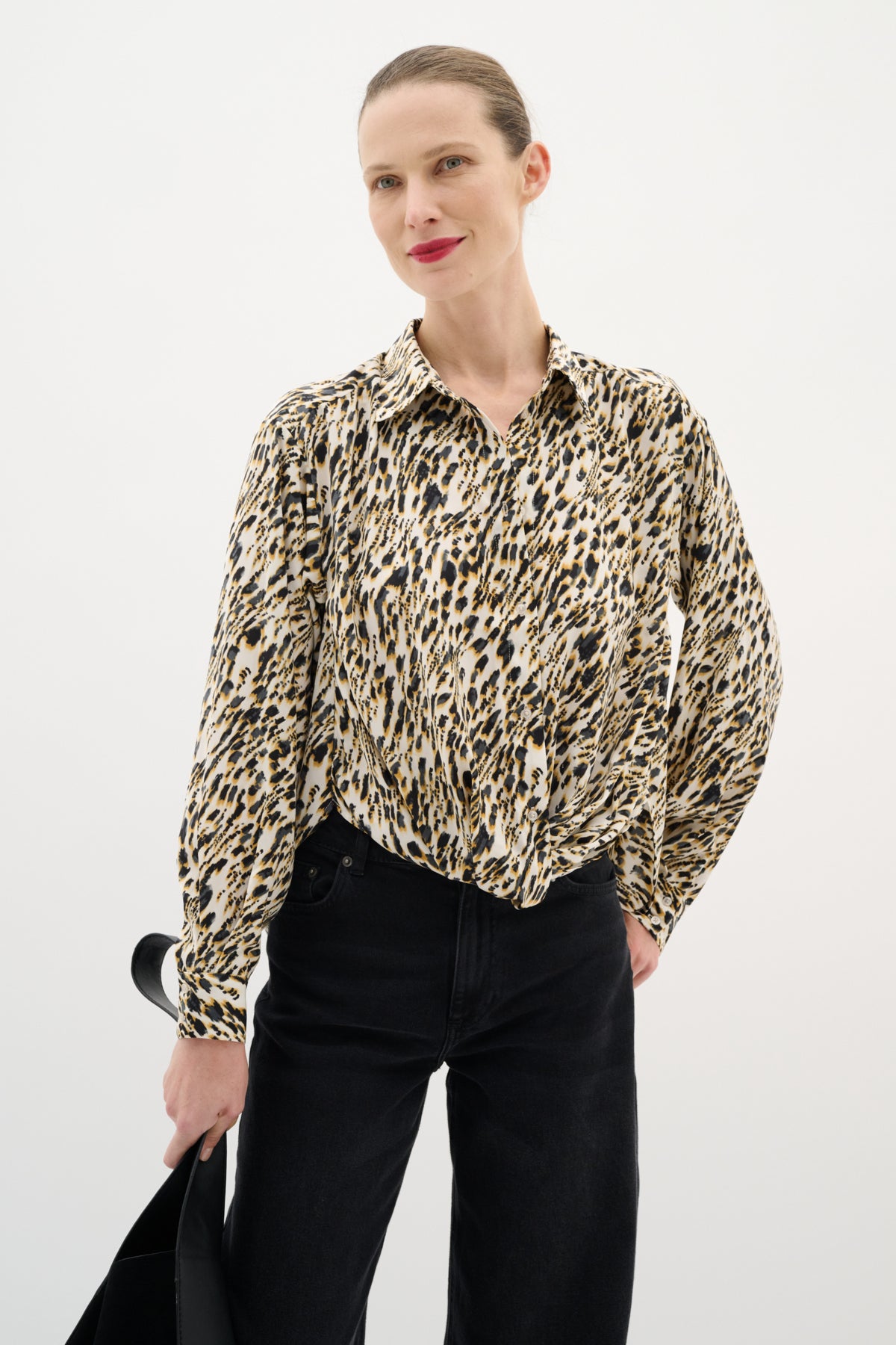KinleyIW Printed Shirt Strokey Small - 30110688