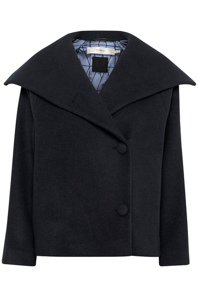 PerryIW Short Coat R Marine Blue - 30110807 Thumbnail