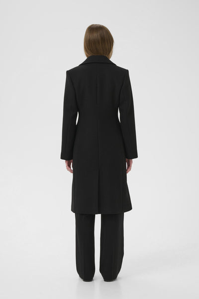 ThoraIW Lapel Coat R Black Thumbnail