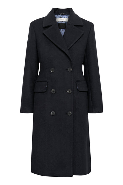 ThoraIW Lapel Coat R Marine Blue - 30110808 Thumbnail