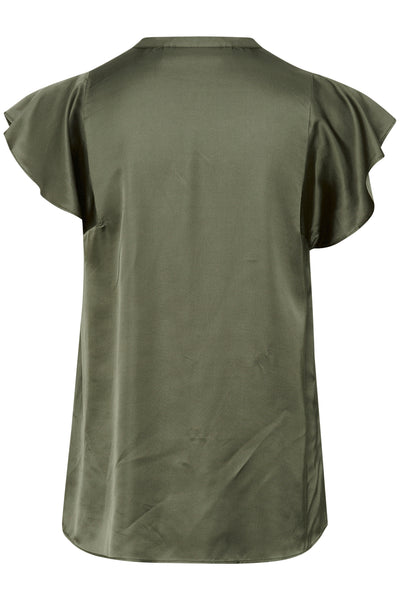 KaaliIW Blouse Dusty Olive - 30110811 Thumbnail