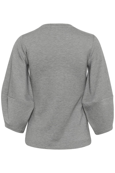 PariIW Vincent Top Melange Medium Grey Melange - 30110828 Thumbnail