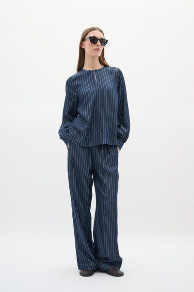 NadieIW Pullon Pant Dark Blue Denim - 30110845 Thumbnail