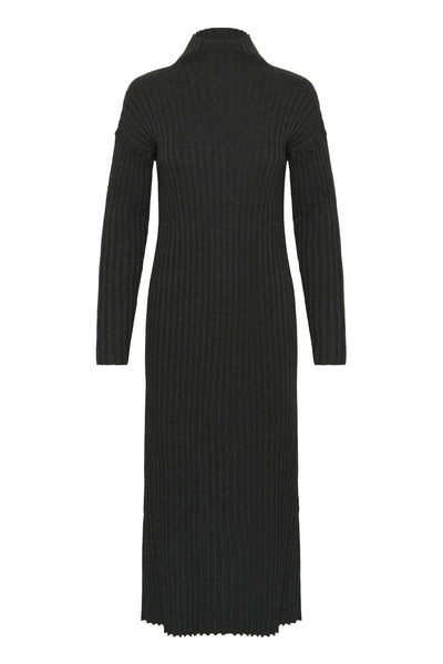 GiaIW Dress Dark grey melange - 30110924 Thumbnail