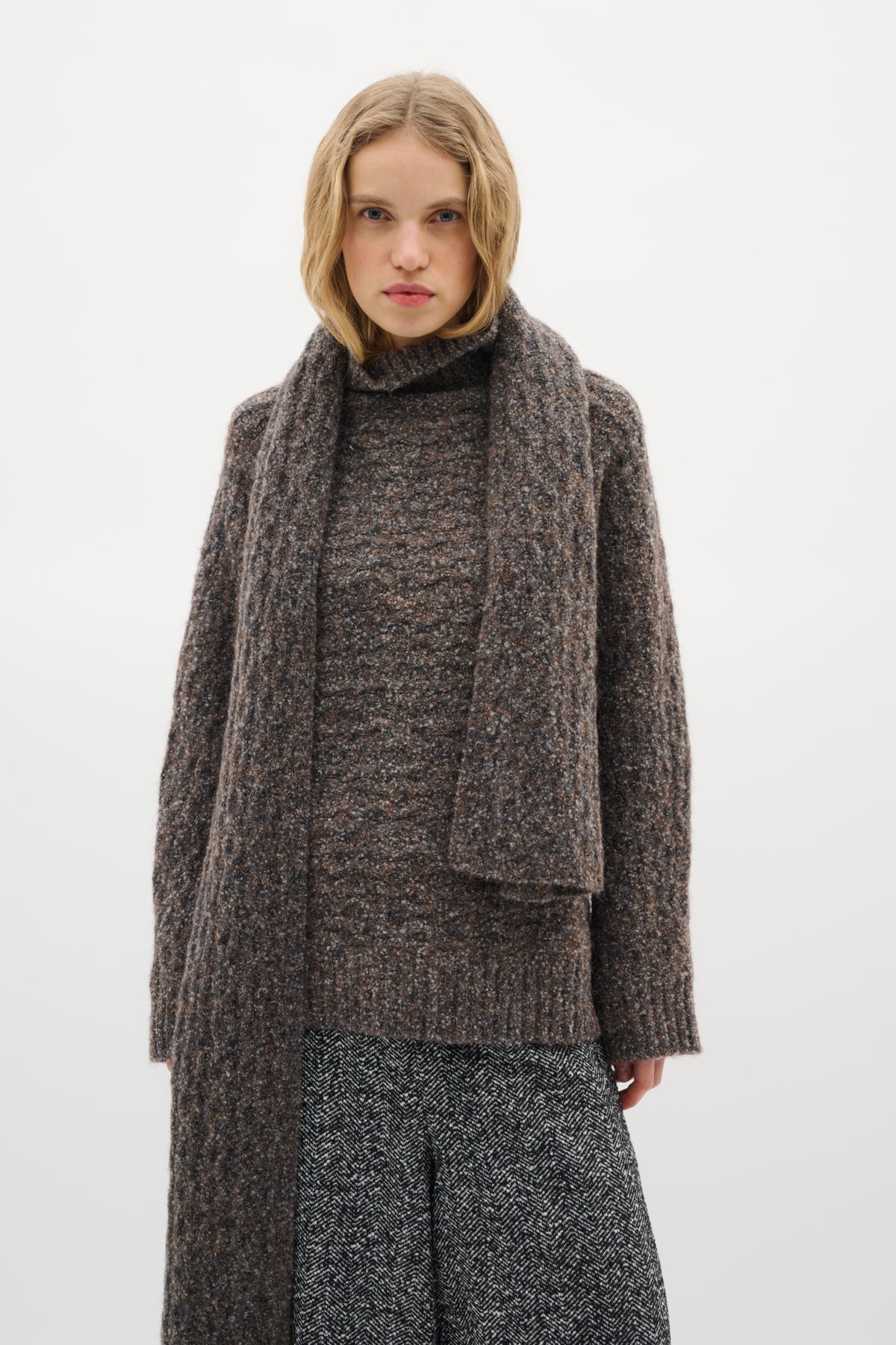 GraiaIW Pullover Sandy Grey Melange - 30110925