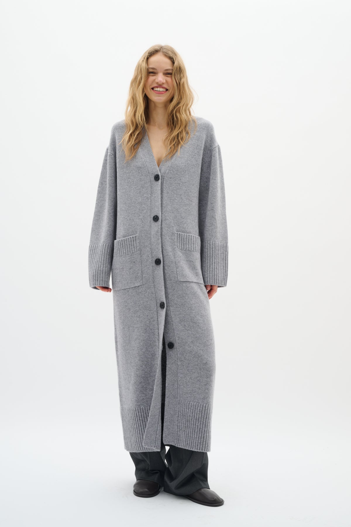 GeaIW Kaxy Cardigan Granite Melange - 30110926