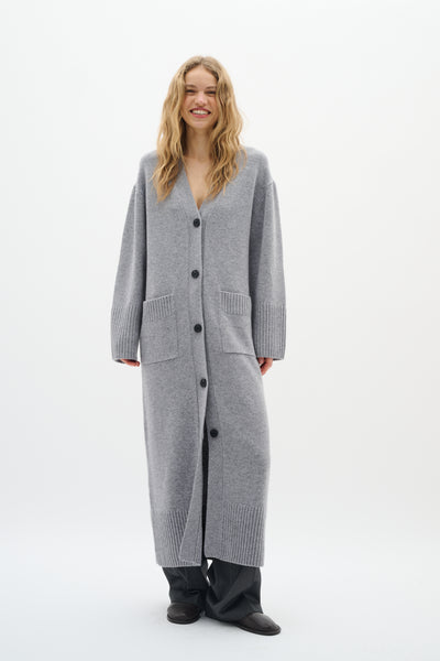GeaIW Kaxy Cardigan Granite Melange - 30110926 Thumbnail