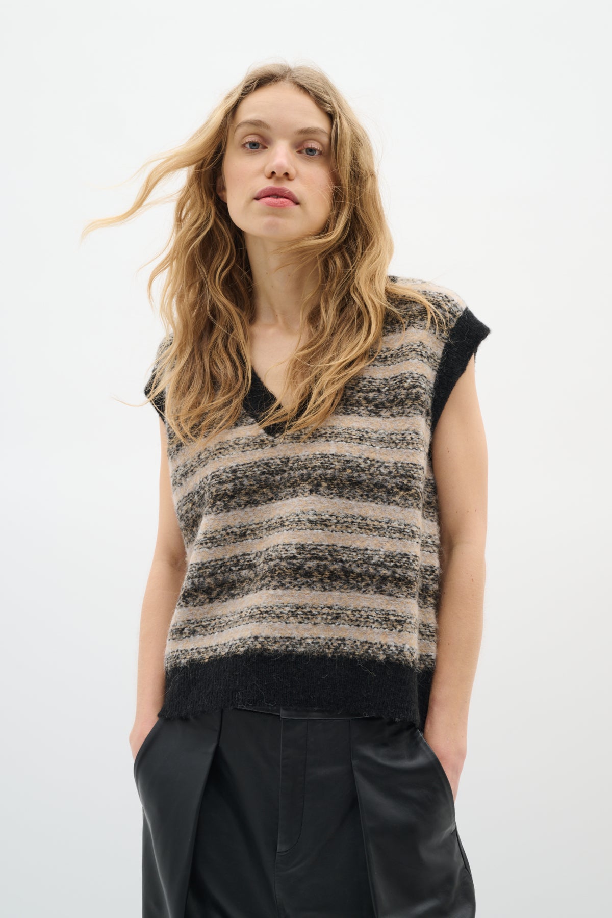 GilliaIW Vest Mix Colour Fairisle - 30110929