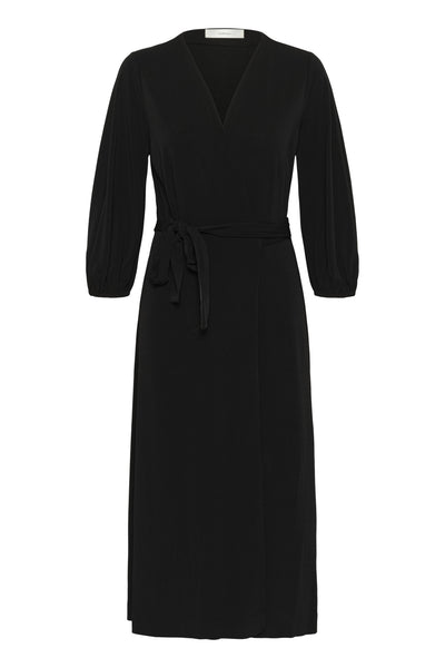 GaldriaIW Wrap Dress Black - 30110952 Thumbnail