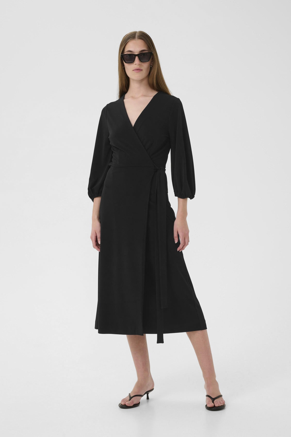 GaldriaIW Wrap Dress Black - 30110952