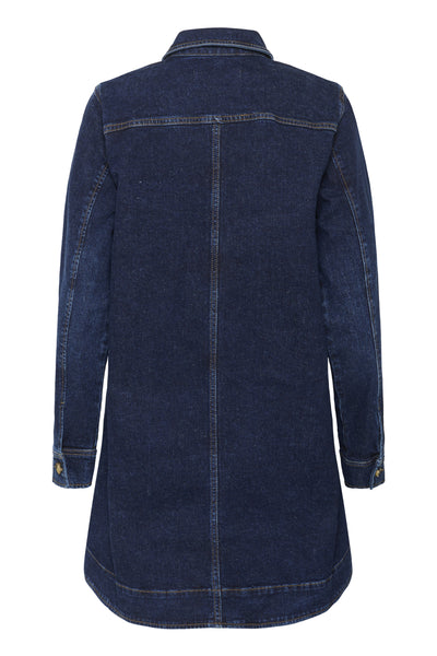 NanaIW Denim Dress Dark Wash Denim - 30110969 Thumbnail