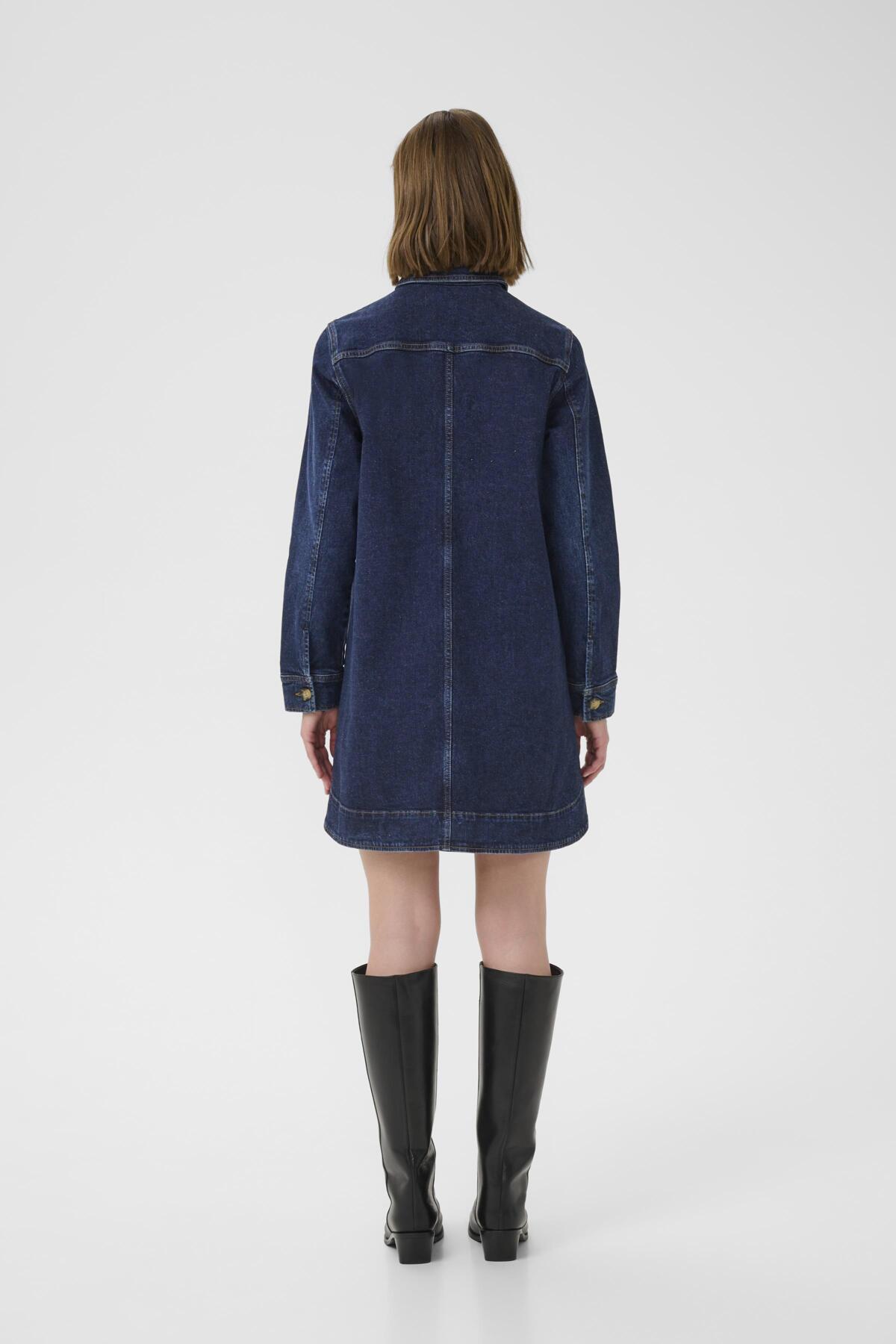 NanaIW Denim Dress Dark Wash Denim - 30110969