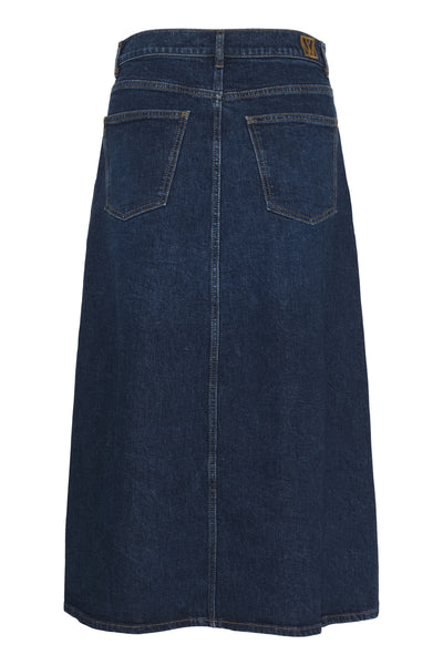 NanaIW Denim Skirt Dark Wash Denim - 30110972 Thumbnail
