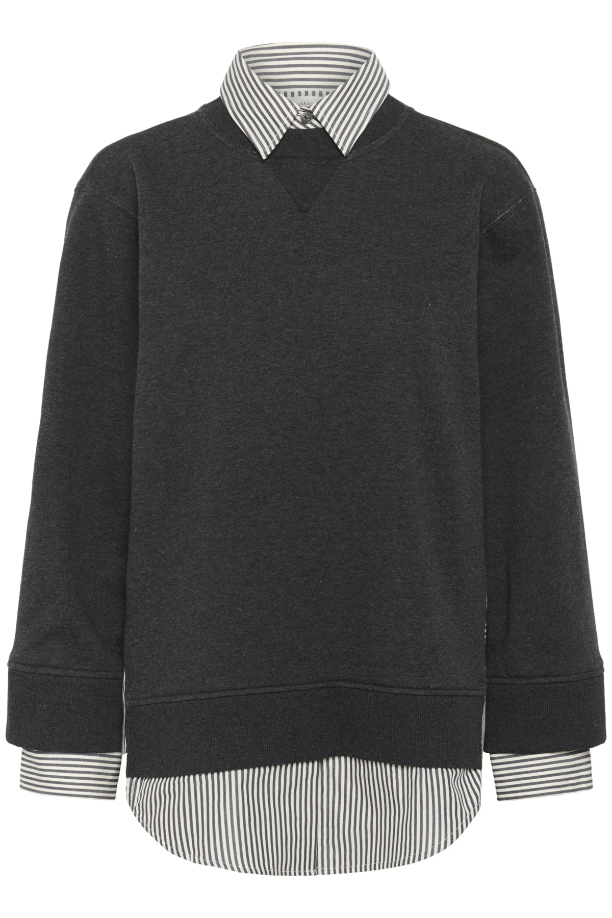 NataljaIW Sweatshirt Black Stripe - 30111015
