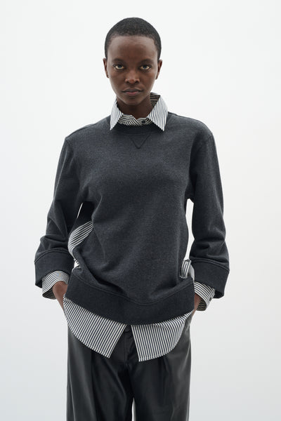 NataljaIW Sweatshirt Black Stripe - 30111015 Thumbnail