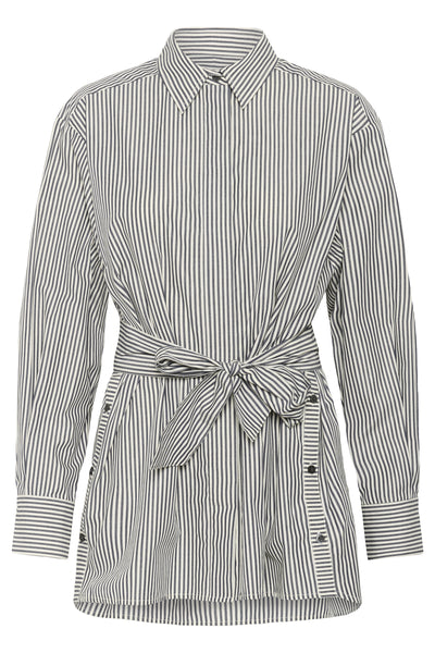 NataljaIW Shirt Black Stripe - 30111016 Thumbnail