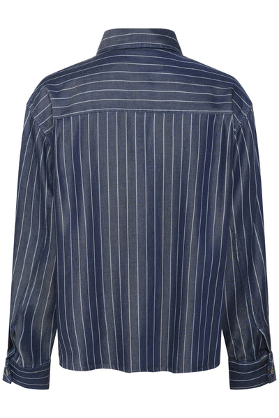 NadieIW Shirt Dark Blue Denim Thumbnail