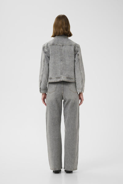 NanasIW Waistcoat Lgt.Grey Wash Denim - 30111073 Thumbnail