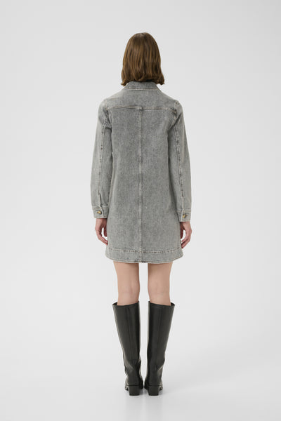 NanasIW Denim Dress Lgt.Grey Wash Denim - 30111075 Thumbnail