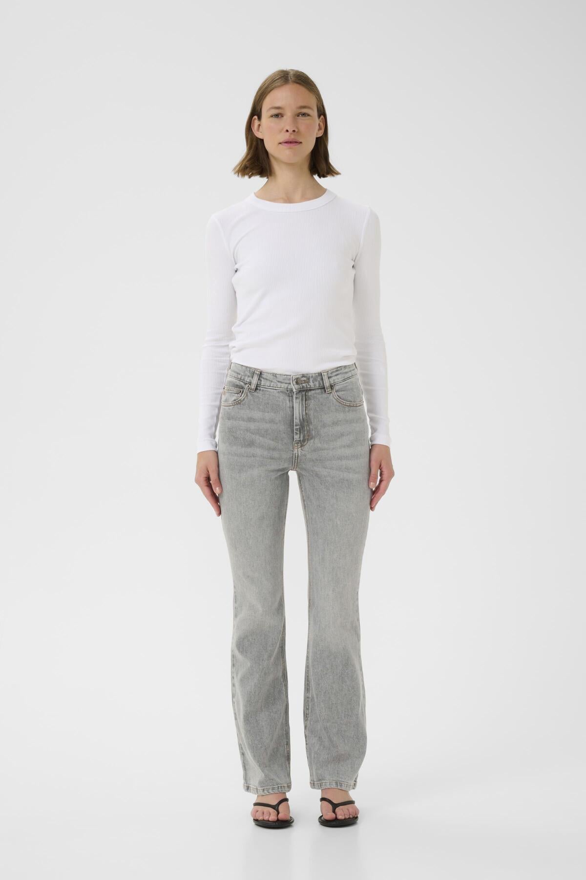 NanasIW Bootcut Jeans Lgt.Grey Wash Denim - 30111077