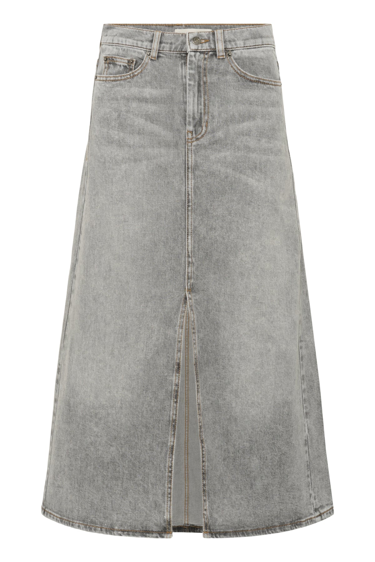 NanasIW Denim Skirt Lgt.Grey Wash Denim - 30111078