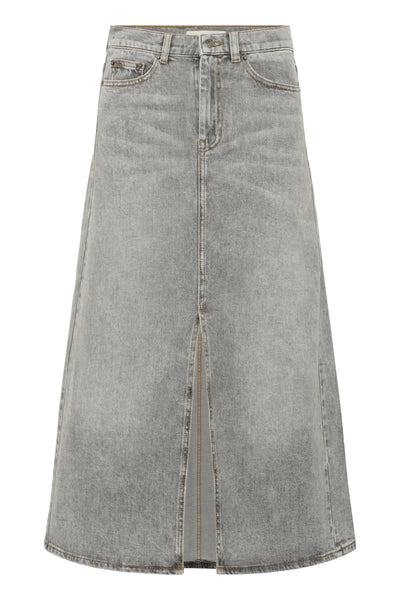 NanasIW Denim Skirt Lgt.Grey Wash Denim - 30111078 Thumbnail