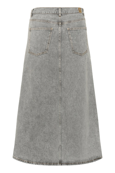 NanasIW Denim Skirt Lgt.Grey Wash Denim - 30111078 Thumbnail