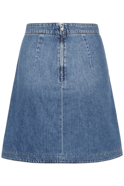 BilaIW Bacca Skirt Medium Blue - 30111081 Thumbnail