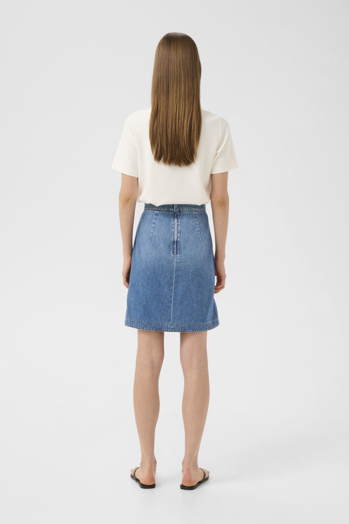 BilaIW Bacca Skirt Medium Blue - 30111081