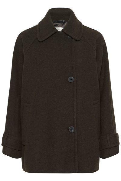 ThoraIW Minona Coat R Chocolate Brown - 30111082 Thumbnail