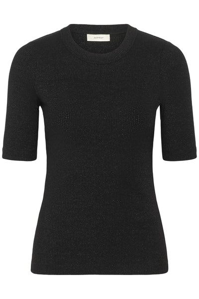 DagnaIW Lurex Tshirt Black Glitter - 30111091 Thumbnail