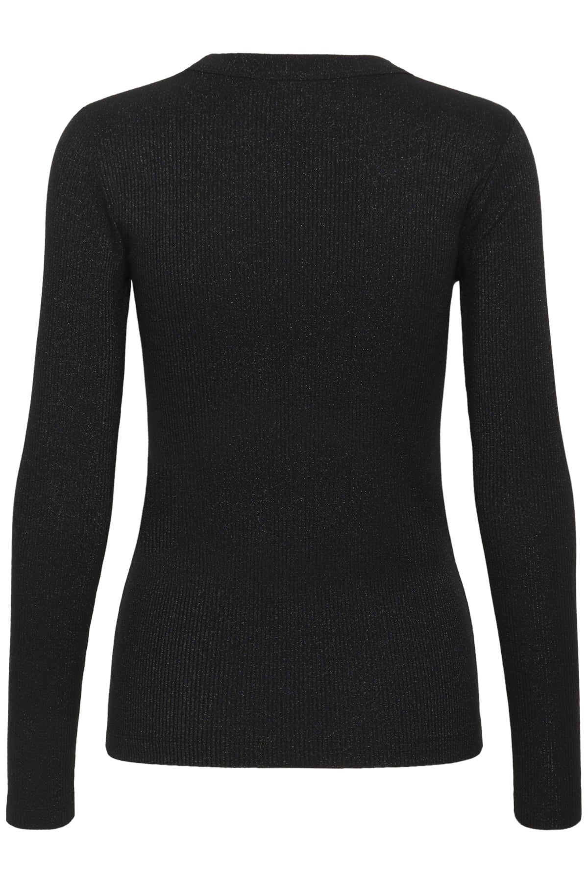 DagnaIW Lurex V Tshirt Black Glitter - 30111092