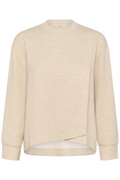 GidaIW Melange Vincent Sweatsh Haze Melange - 30111104 Thumbnail