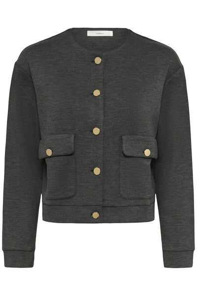 GidaIW Melange Vincent Jacket Dark grey melange - 30111106 Thumbnail