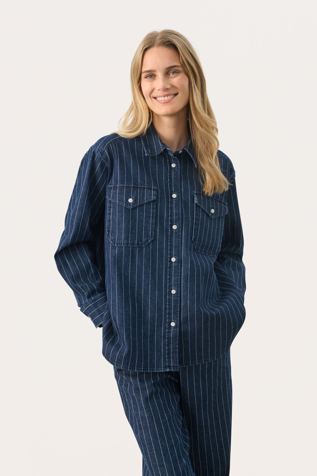 CollettePW SH Stripe Dark Denim - 30308571