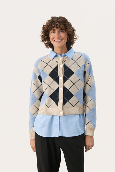 LylahPW CA French Oak Blue Check - 30309296 Thumbnail