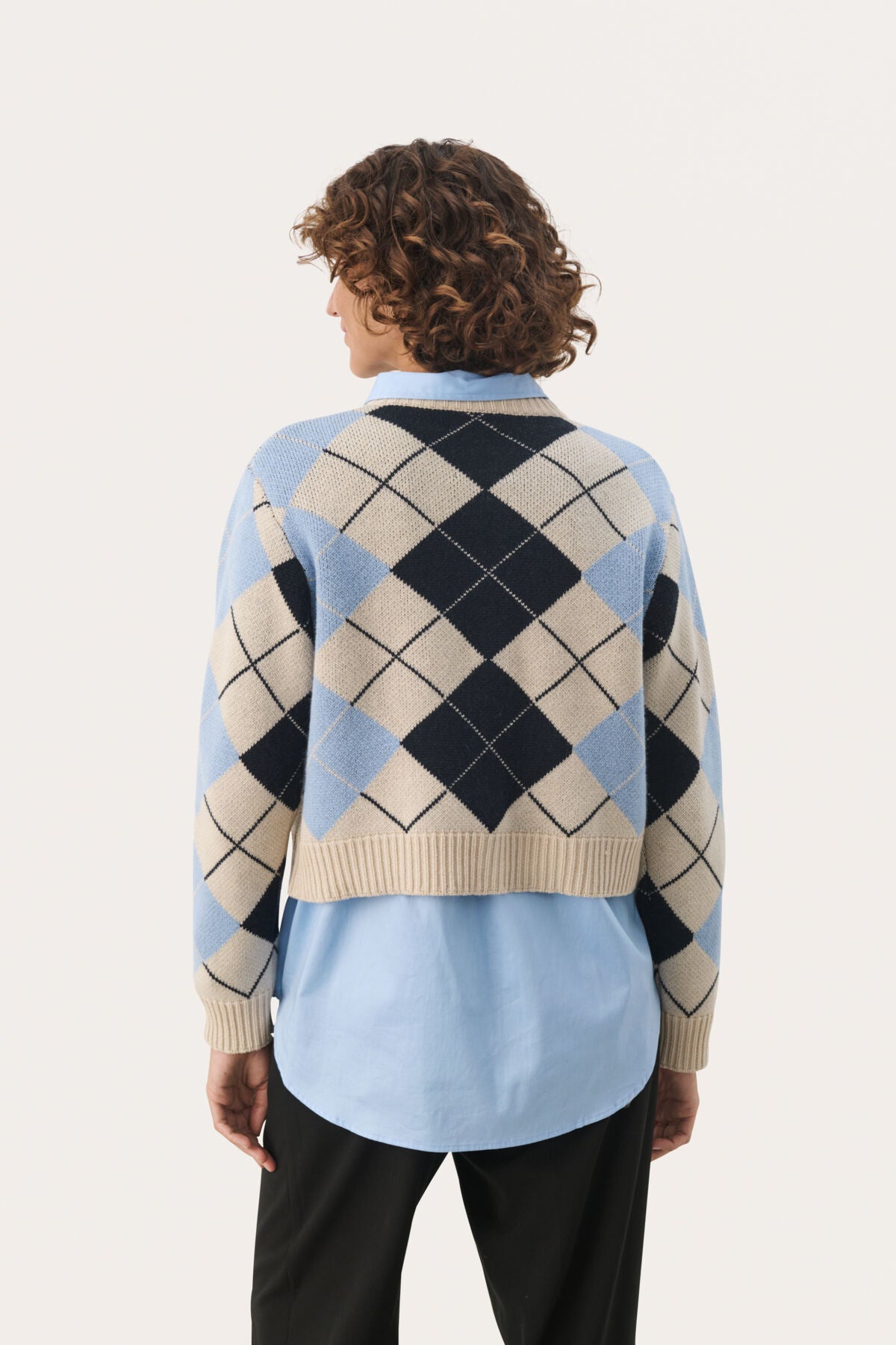 LylahPW CA French Oak Blue Check - 30309296
