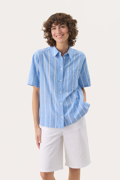 ReneePW SH Marina Blue and White Stripe - 30309613 Thumbnail