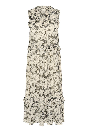 RiyanaPW DR Black Contrast Flower Print - 30309622