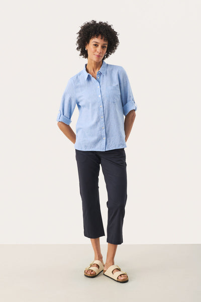 CindiePW SH Marina Blue and White Stripe - 30309770 Thumbnail